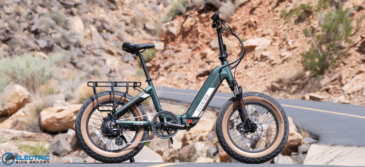 Refurbished Aventon Sinch ST 500W Foldable Electric City Bike with up to 64km Range (Green)